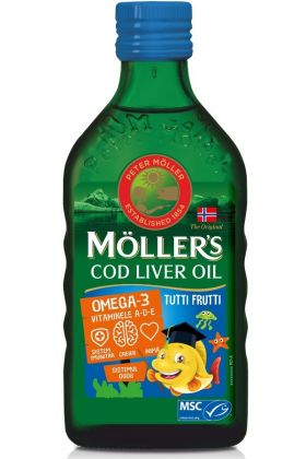 MOLLERS COD LIVER OIL OMEGA 3 TUTTI FRUTTI 250ML