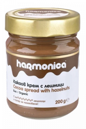 Crema de cacao cu alune, 250g, Harmonica