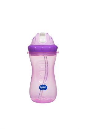 Cana colorata cu pai, 240ml, Wee Baby