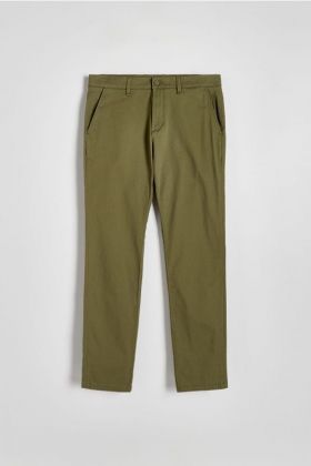 Pantaloni chino slim fit - verde-oliv deschis