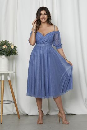 Rochie Rosalinda Albastra