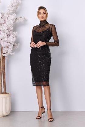 Rochie de ocazie Entella Neagra