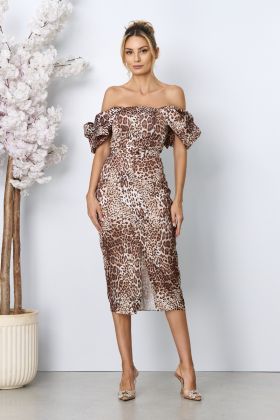 Rochie eleganta Melissa Animal Print