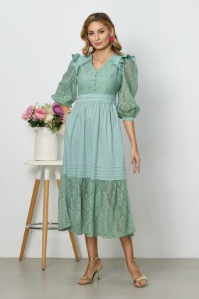 Rochie Giselda Vernil