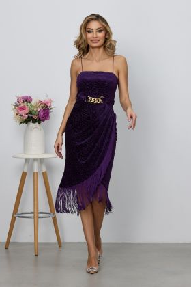 Rochie Fringe Violet