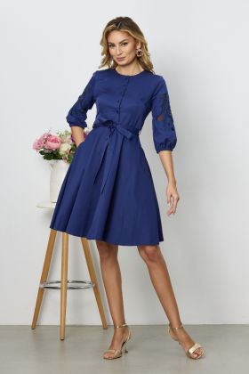 Rochie Priscilla Bleumarin