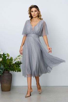 Rochie eleganta Darling Gri