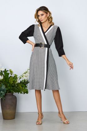 Rochie eleganta de zi Avril Bicolora