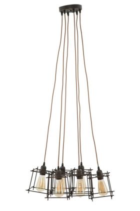 Mauro Ferretti CANDELABRU IN STIL INDUSTRIAL STICK 6 LUMINI CM 16X16X16 (SINGUR)