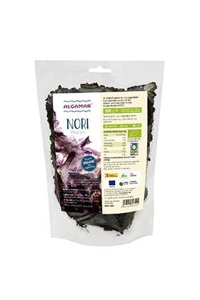 Alge nori maruntite-flakes (Porphyra umbilicalis) raw eco-bio 100g Algamar