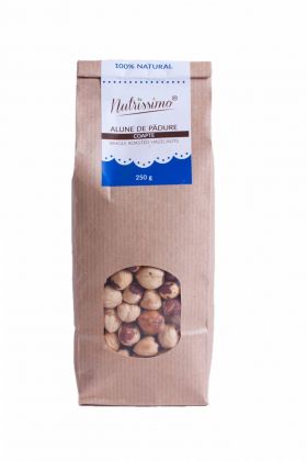 Alune de padure coapte nesarate, 250g - Nutrissimo