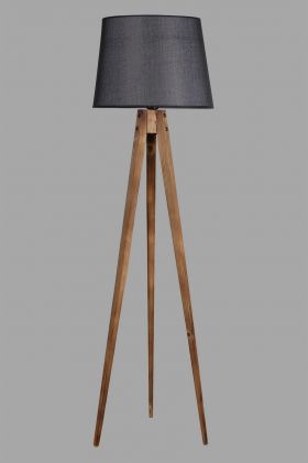 Lampadar, Luin, 8285-5, E27, 60 W, lemn/textil