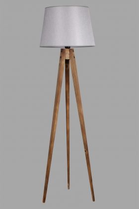 Lampadar, Luin, 8285-7, E27, 60 W, lemn/textil