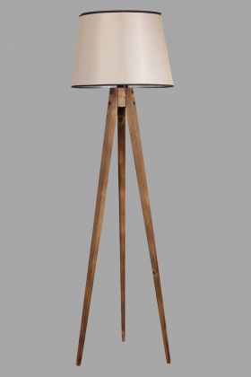 Lampadar, Luin, 8285-8, E27, 60 W, lemn/textil