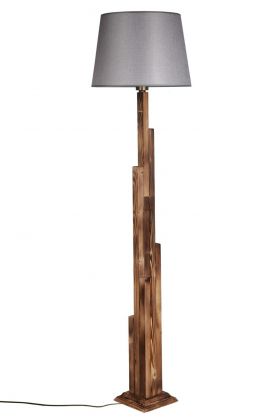 Lampadar, Luin, 8300-3, E27, 60 W, lemn/textil