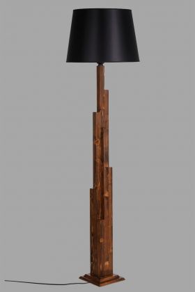 Lampadar, Luin, 8301-4, E27, 60 W, lemn/textil