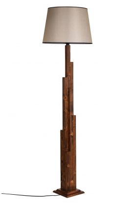 Lampadar, Luin, 8301-6, E27, 60 W, lemn/textil