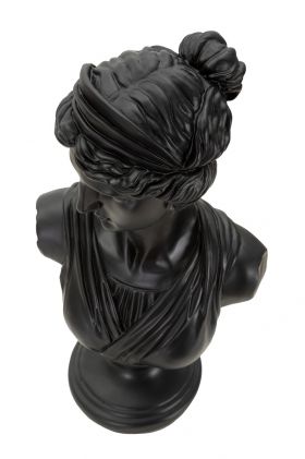 Decoratiune, Mauro Ferretti, Roman Woman, 22 x 16 x 41 cm, polirasina, negru