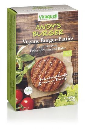 Burger vegetal, eco-bio, 2buc - Vitaquell