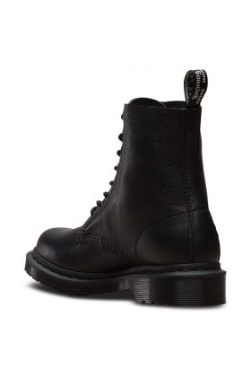 Dr. Martens bocanci de piele 1460 Pascal MONO femei, culoarea negru, cu toc plat 24479001