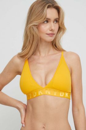 Dkny sutien culoarea portocalie, uni