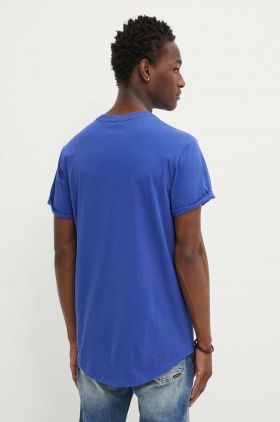 G-Star Raw tricou din bumbac barbati, culoarea verde, neted