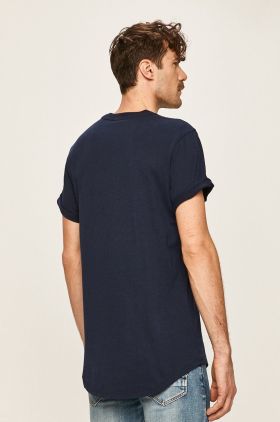 G-Star Raw tricou din bumbac barbati, culoarea verde, neted