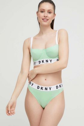 Dkny culoarea verde, neted