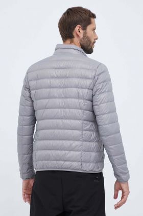 EA7 Emporio Armani geaca de puf barbati, culoarea gri, de tranzitie