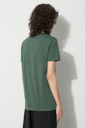 Lacoste tricou din bumbac culoarea maro, uni