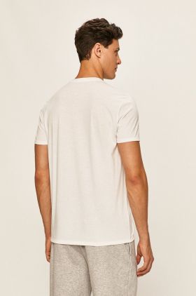 Lacoste tricou din bumbac culoarea maro, uni