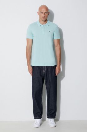 Lacoste polo de bumbac culoarea gri, uni PH4012-001