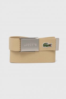 Lacoste curea barbati, culoarea bej