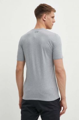 Under Armour tricou barbati, culoarea negru, cu imprimeu