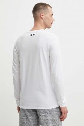 Under Armour longsleeve barbati, culoarea violet, cu imprimeu 1329585-036