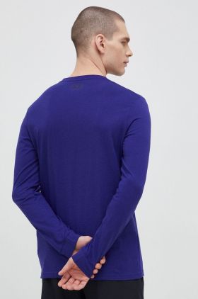 Under Armour longsleeve barbati, culoarea violet, cu imprimeu 1329585-036