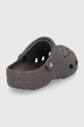 Crocs papuci Classic culoarea maro 207431