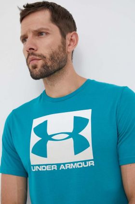 Under Armour tricou barbati, culoarea verde, cu imprimeu 1329581-101