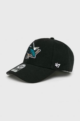 47brand șapcă NHL San Jose Sharks H-MVP22WBV-BK