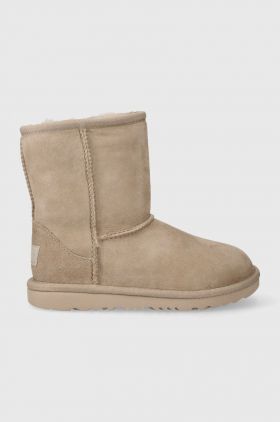 UGG cizme de zapada din piele intoarsa Classic II culoarea bej