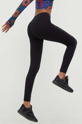 EA7 Emporio Armani pantaloni femei, cu imprimeu