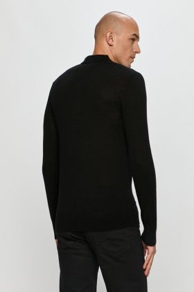 AllSaints - Longsleeve Mode Merino LS Polo