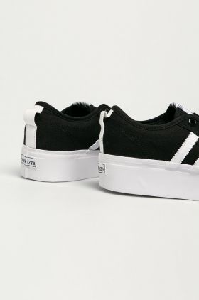 adidas Originals sneakers Nizza Platform femei, culoarea negru FV5321