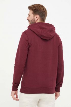 Helly Hansen hanorac de bumbac HH LOGO HOODIE bărbați, culoarea gri, cu glugă, cu imprimeu  33977