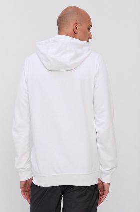 Helly Hansen hanorac de bumbac HH LOGO HOODIE bărbați, culoarea gri, cu glugă, cu imprimeu  33977