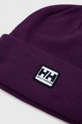 Helly Hansen caciula culoarea albastru marin, din tricot gros