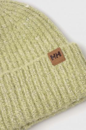 Helly Hansen caciula culoarea gri, din tricot gros