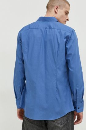 HUGO cămașă bărbați, culoarea roz, cu guler clasic, slim 50289499