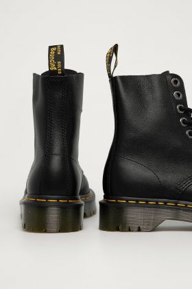 Dr. Martens bocanci de piele 1460 Pascal Bex Pisa femei, culoarea negru, cu toc plat 26206001