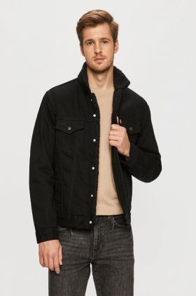 Levi's geacă din denim 16365.0100-Blacks